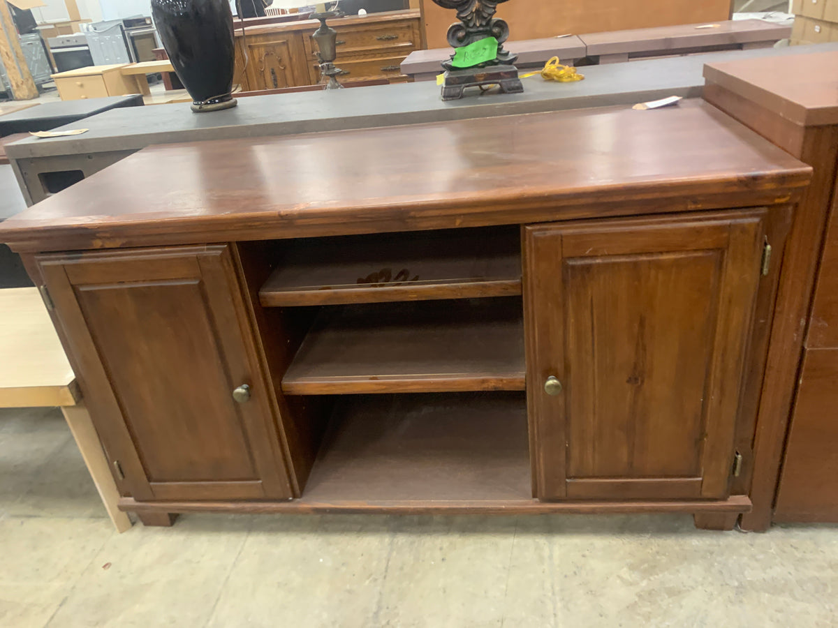 Wooden TV Cabinet With 2 Side Cabinets