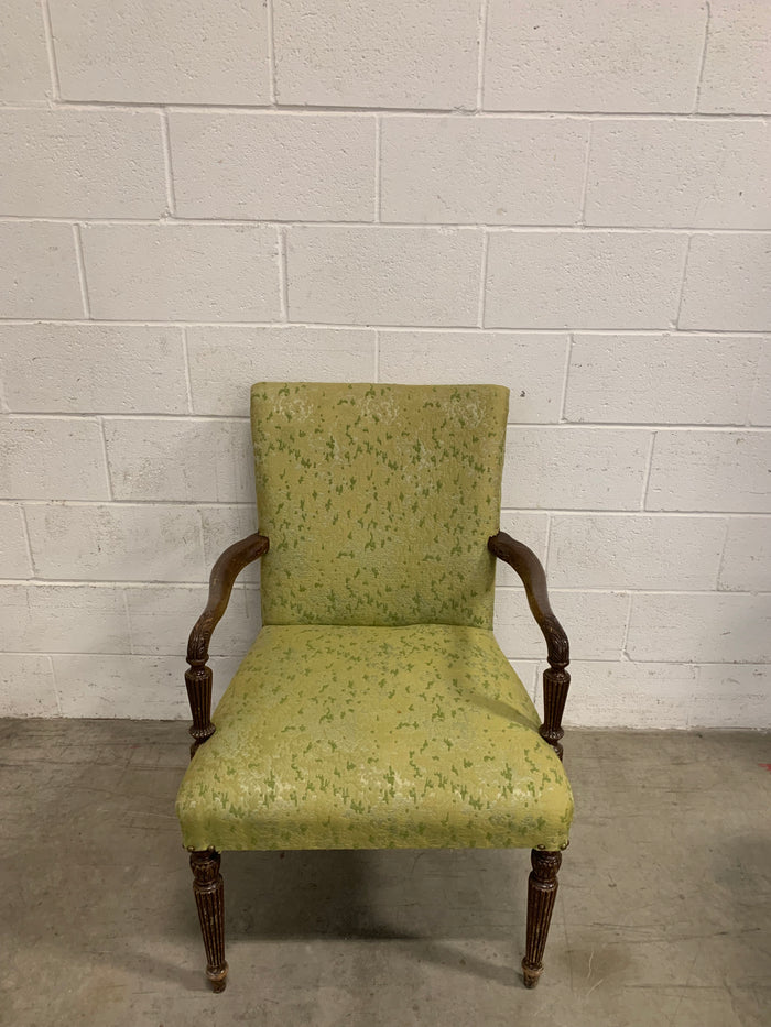 Green Upholstered Accent Chair