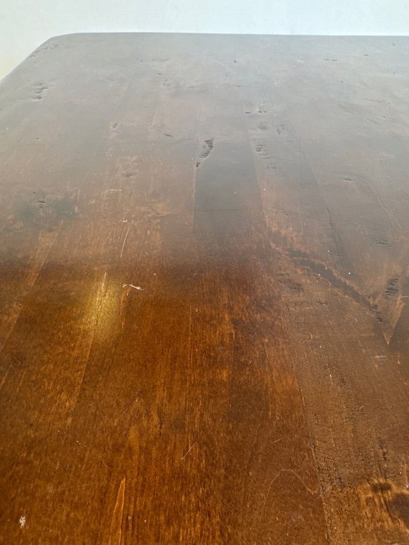 Dark Wood Farmhouse Dining Table