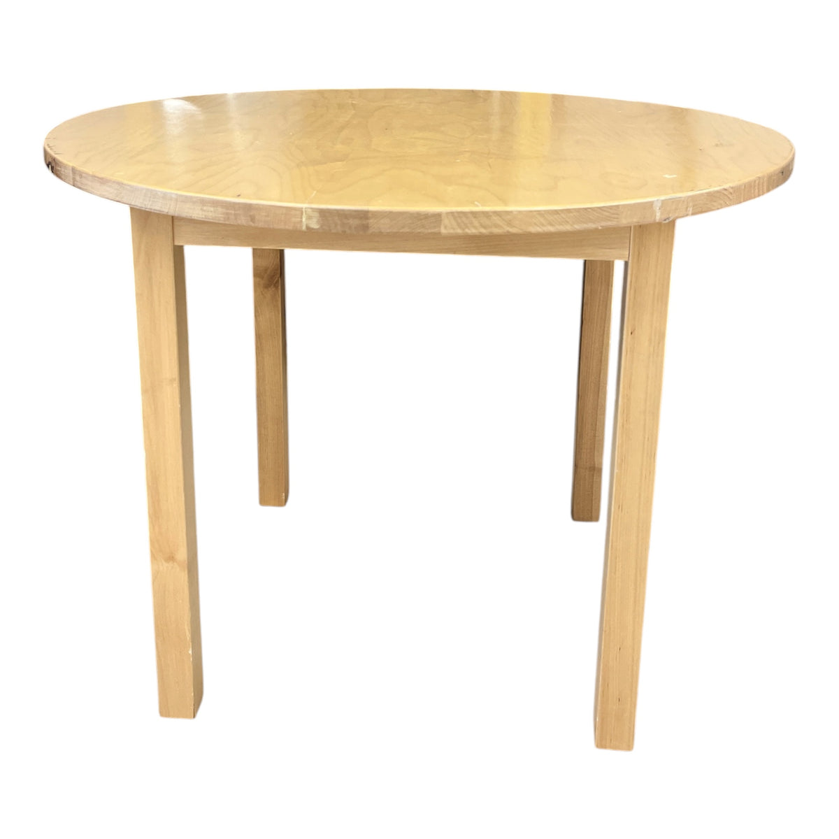 Pine Round Accent Table