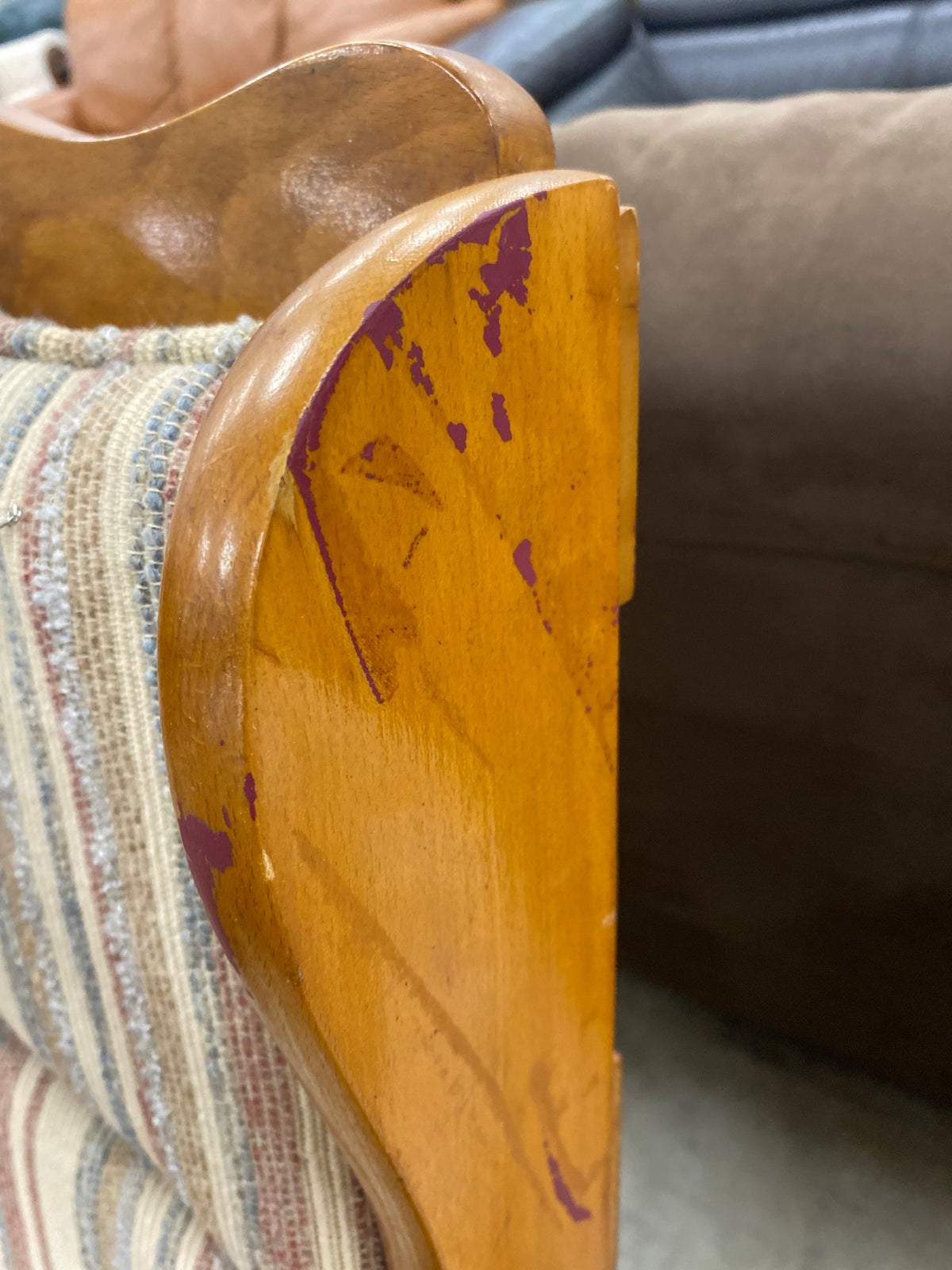 Wood Rocking Chair With Cushions