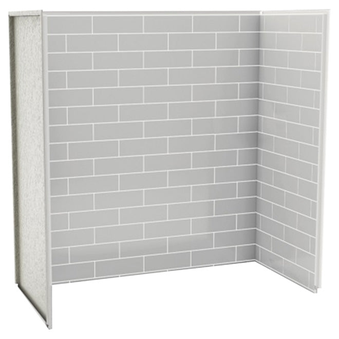 Maax Utile Tub Wall Kit - 60" x 30" x 60"- Composite - Metro - Soft Grey