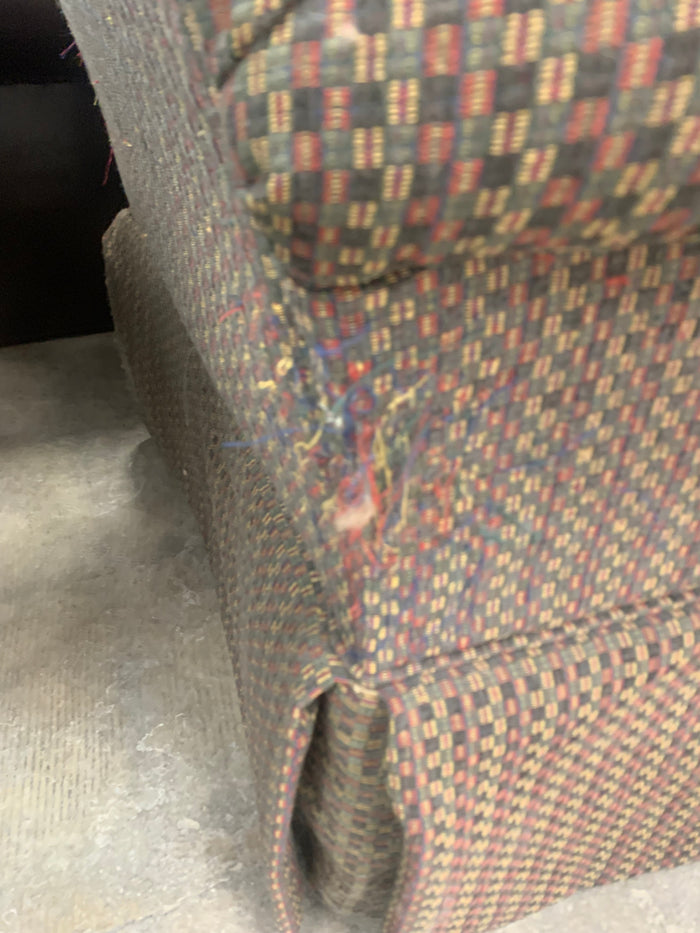 Fabric Armchair With Wooden Removable Legs