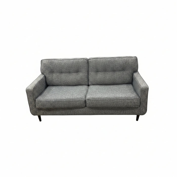 Contemporary Gray 3-Seater Fabric Sofa
