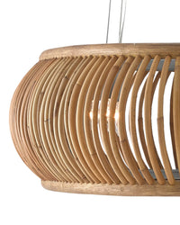 Oval Rattan Chandelier by Currey & Company