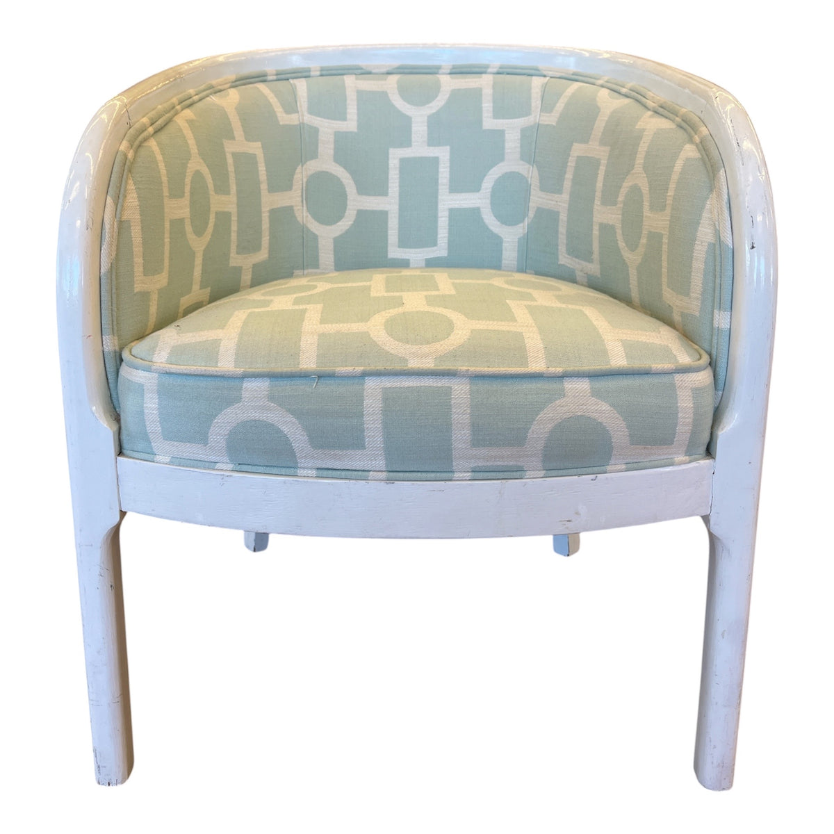 Mint Green Barrel Chair