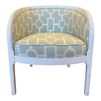 Mint Green Barrel Chair