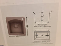 Blanco DIAMOND SILGRANIT 15 in. Drop-In/Undermount Bar Sink