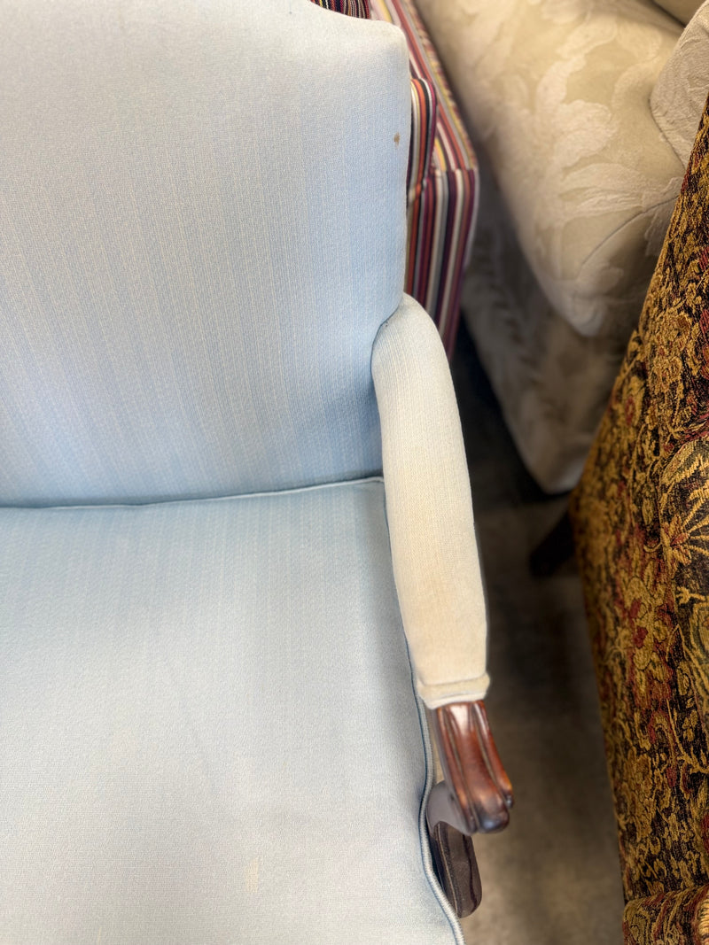 Small Light Sky Blue Armchair