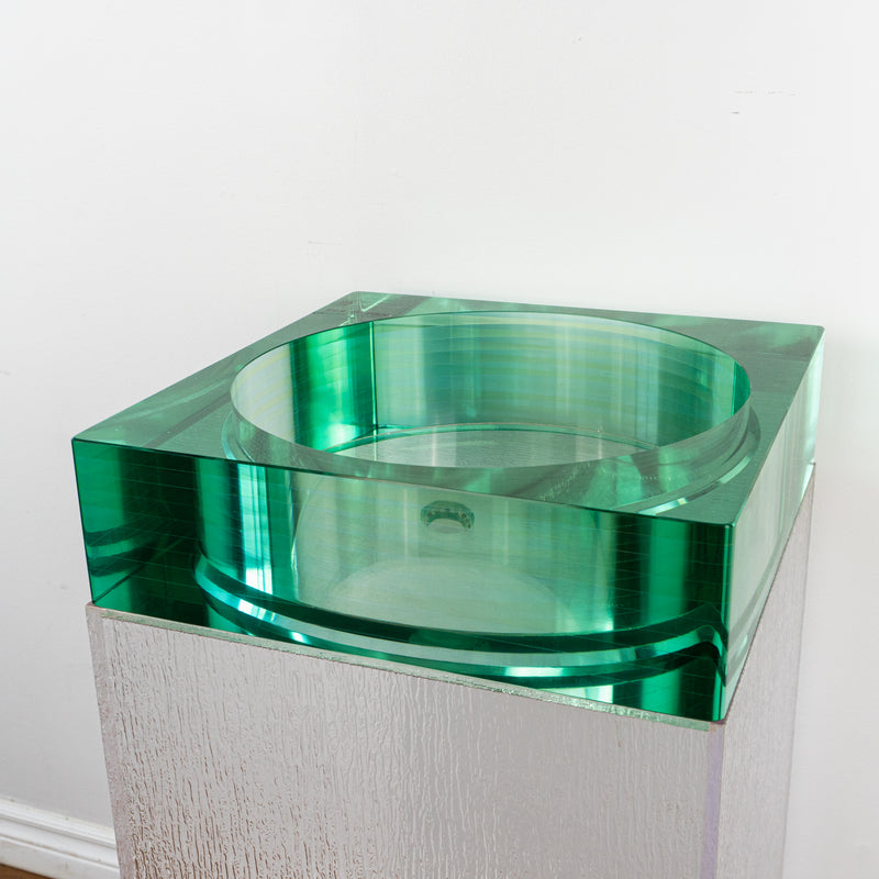 21-inch Square Glass Vessel Sink