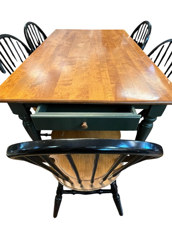 Rustic Style Dining Table Set