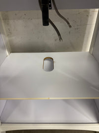 30”W Angel White Bathroom Vanity with Ceramic Sink