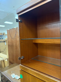 Large Wood & Glass Display Cabinet