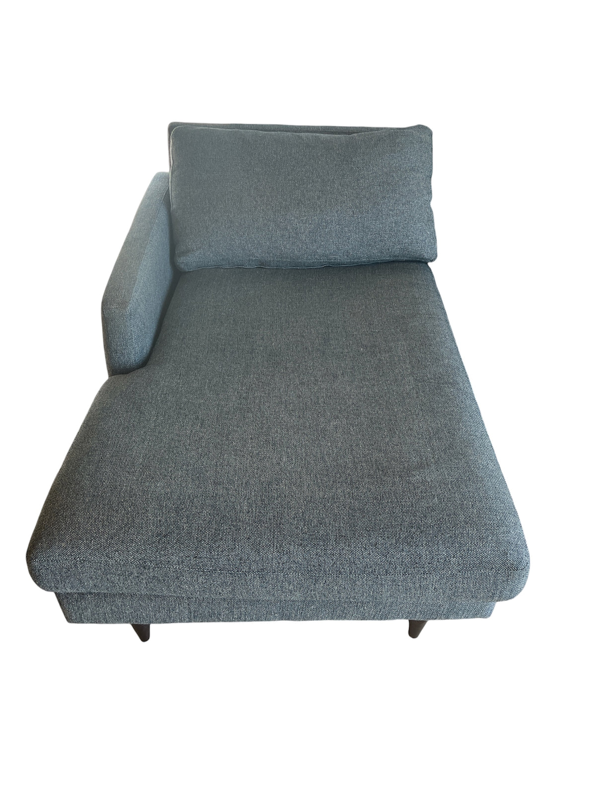 Denim Blue Sectional Sofa with Chaise Piece