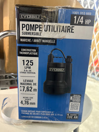 Everbilt 1/4 HP Submersible Utility Pump