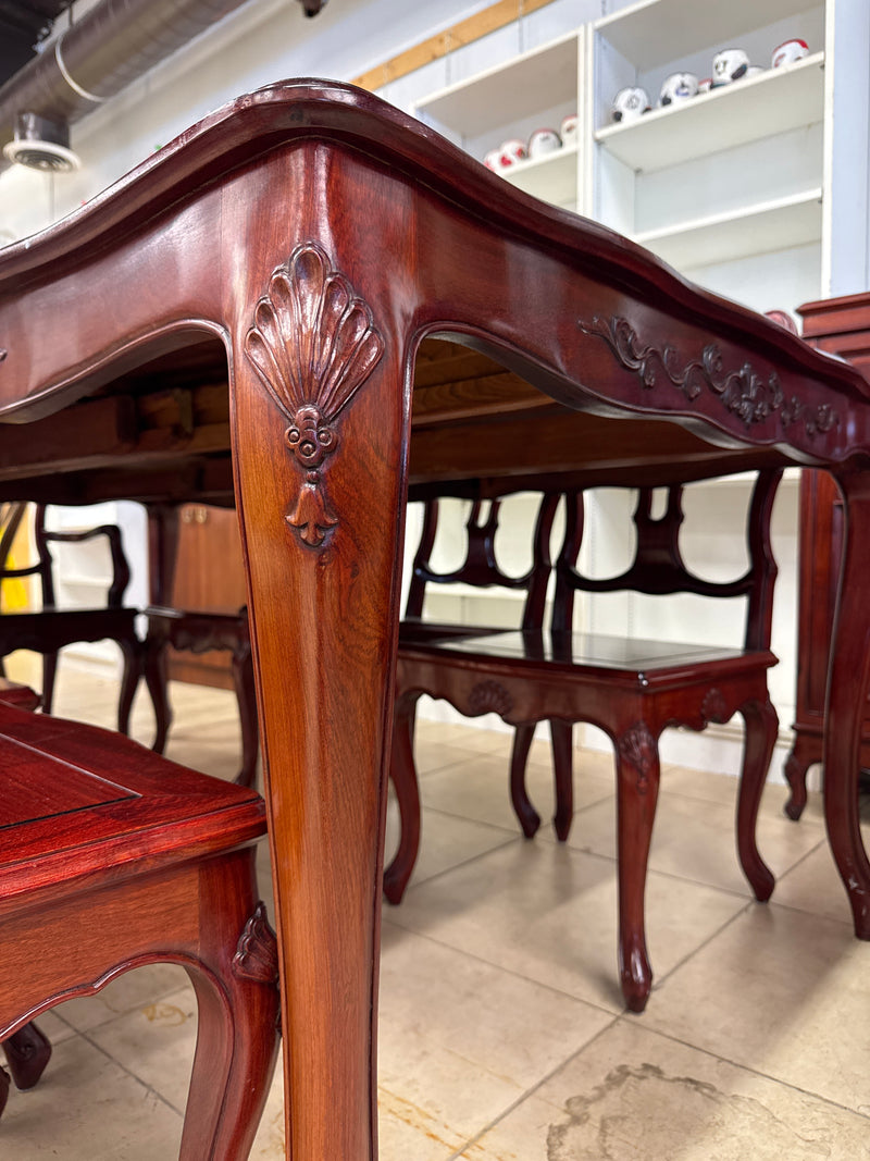 Polished Rosewood Dining Set
