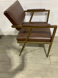 Vegan Leather Accent Chair