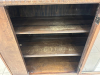 Vintage Blocky Curio Cabinet