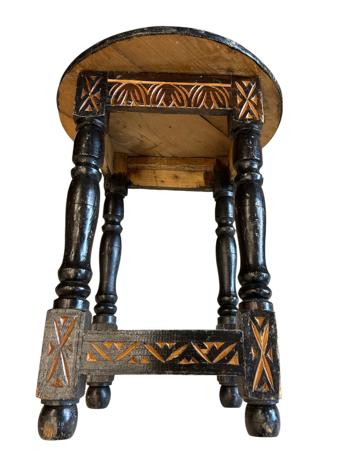 Aztec Wood Sidetable