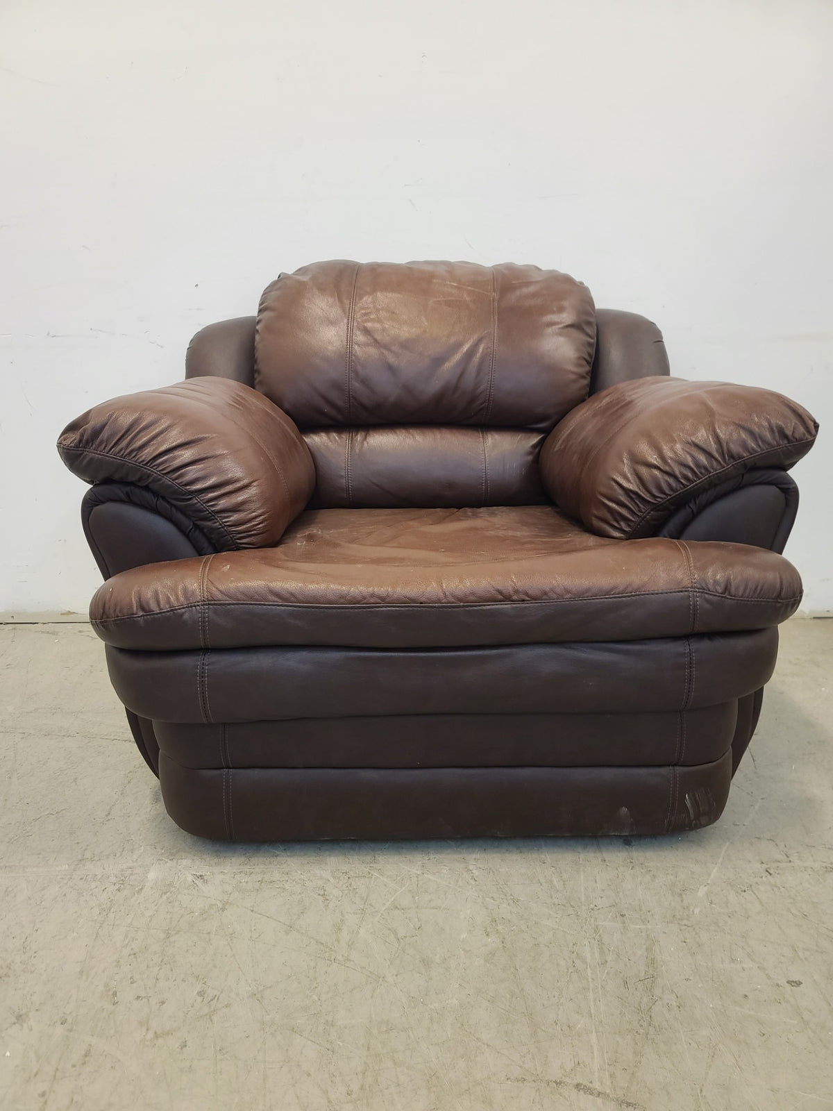 Faux Leather Armchair