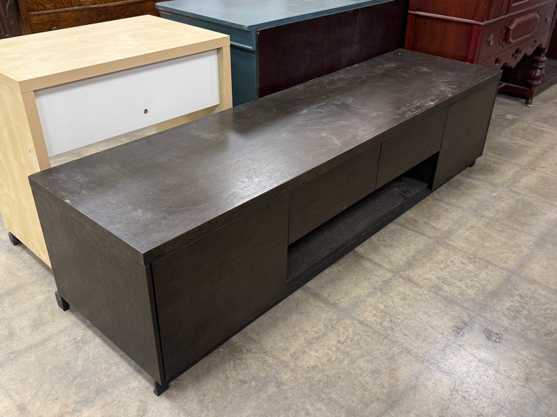 Dark Green Brown Media Entertainment Console