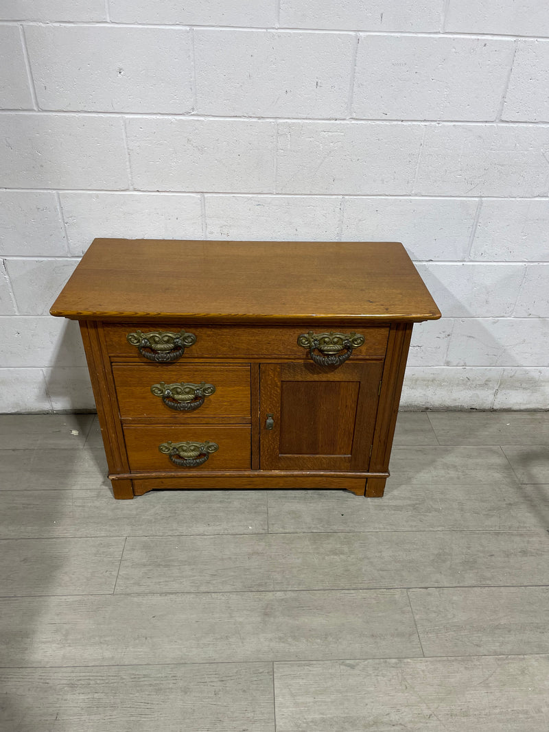 Solid Oak Vintage Dresser