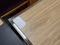 Modern Styled Light Wood Top Stainless Steel Coffee Table
