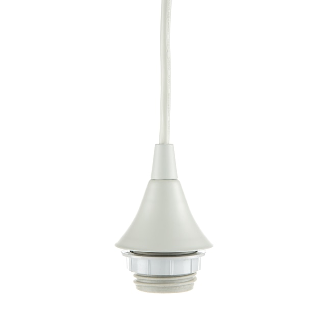 Transitional Cylinder Mini Hanging Pendant Light- White