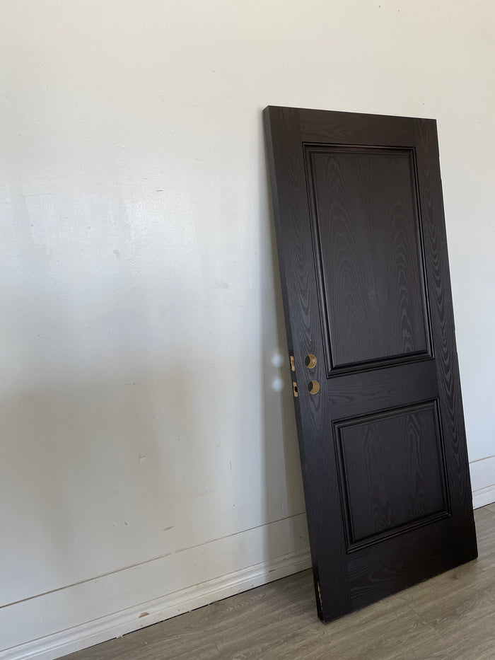 79"H x 33.75"W Black Interior Wood Door