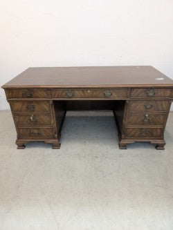 Antique Bankers Desk - Large