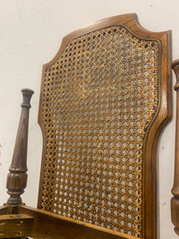 6 Wicker Back Chair Dining Set