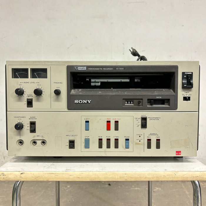 Sony U-matic Videocassette Recorder, VO-5600