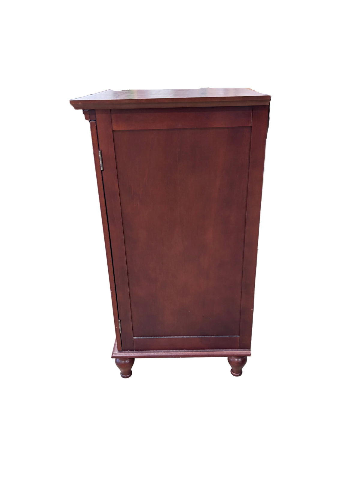 Small Wooden Maroon Cabinet
