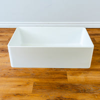 33" x 19" Granite Sink - White