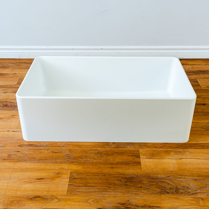 33" x 19" Granite Sink - White