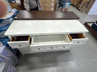 64” W - White 7-Drawer Dresser