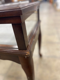 Glass Display End Table