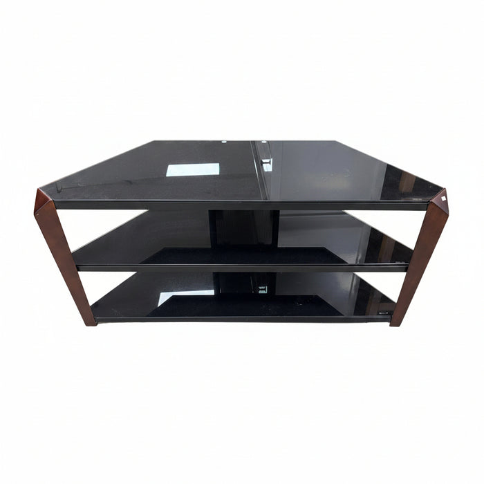 Black 3-Shelf Entertainment Unit
