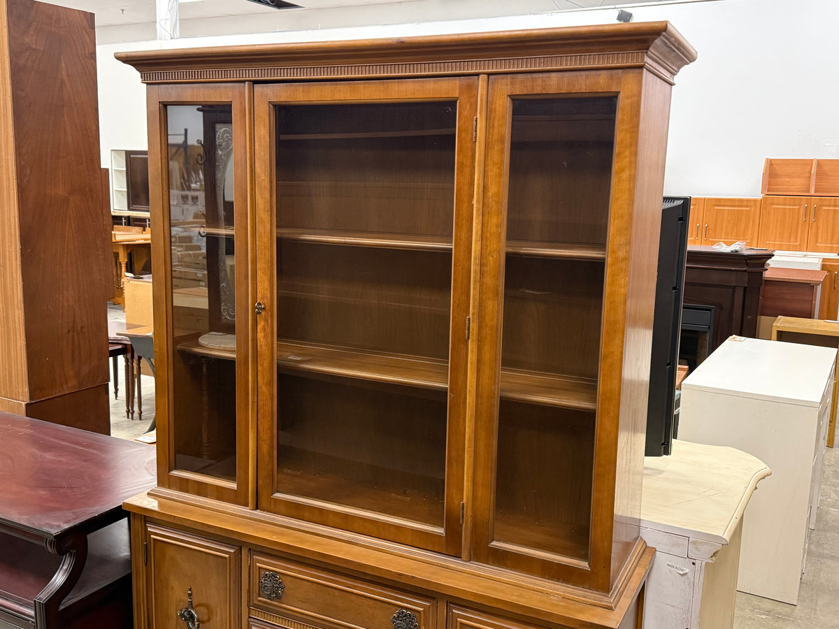 Mid-Century Coffee Brown China Cabinet