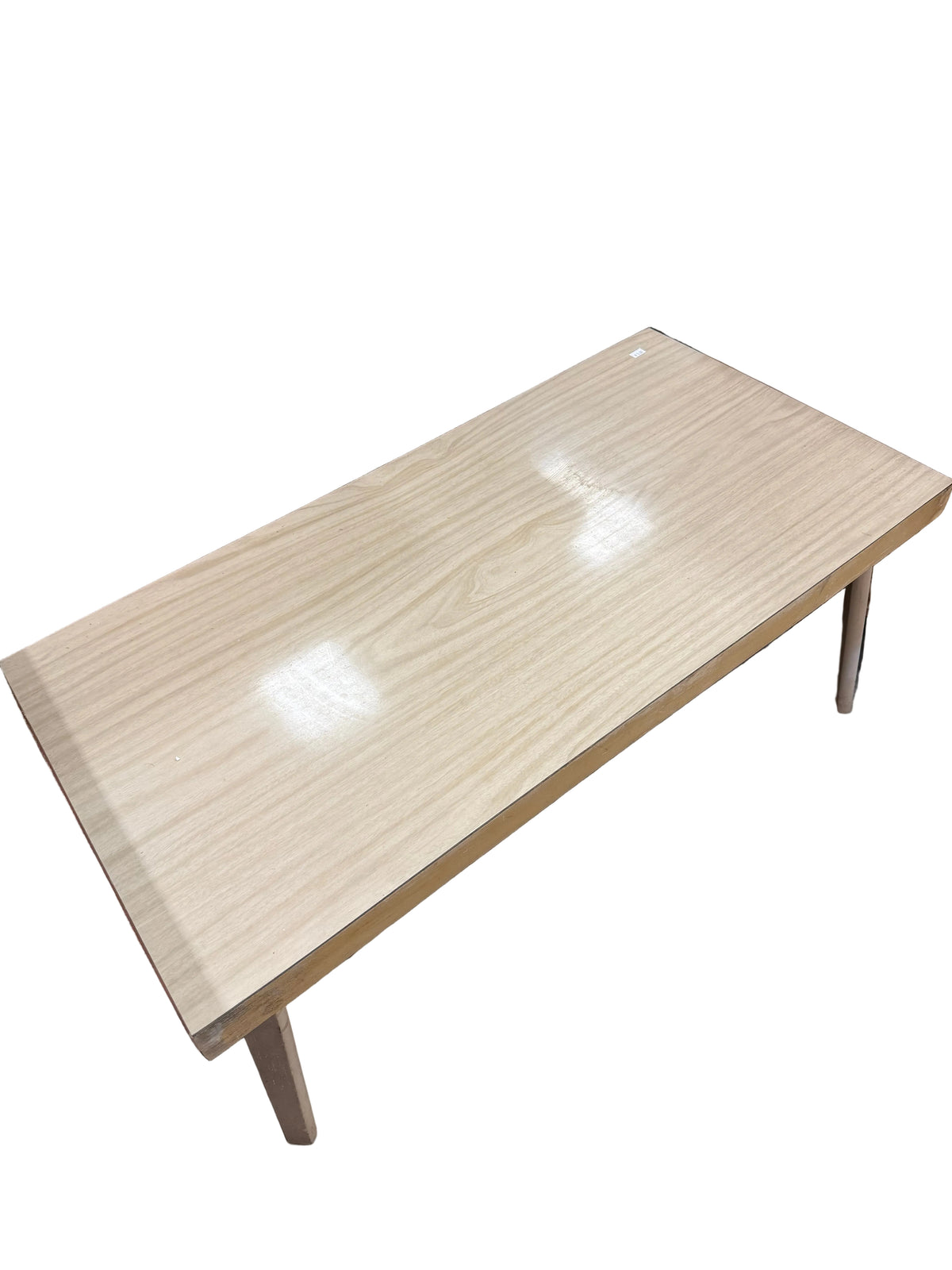 Light Wood Glossy Finish Coffee Table