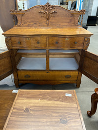50"W Antique Solid Wood Sideboard