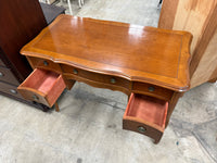 French Provincial Mahogany Brown Writing Desk