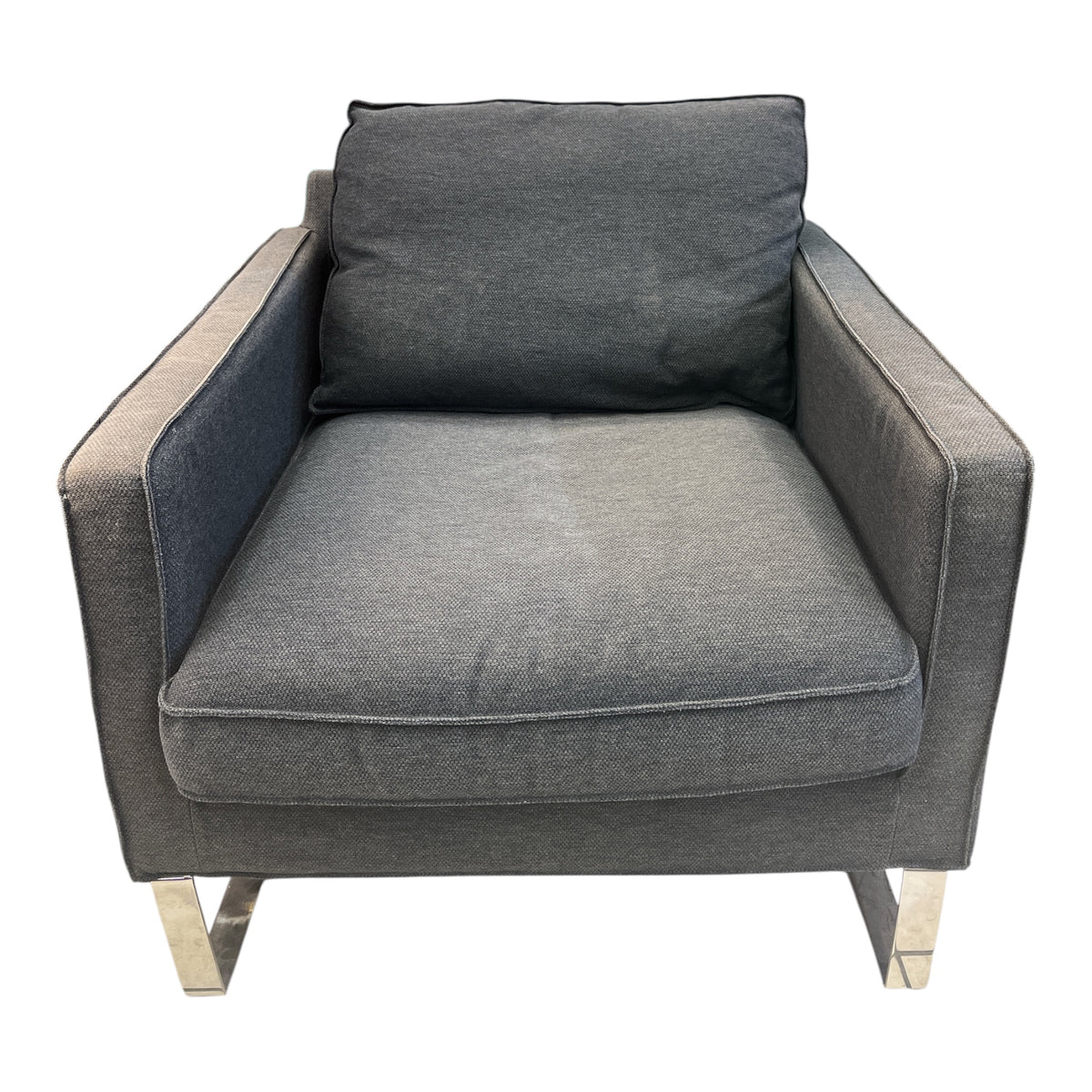 Melby Grey Upholstered Armchair