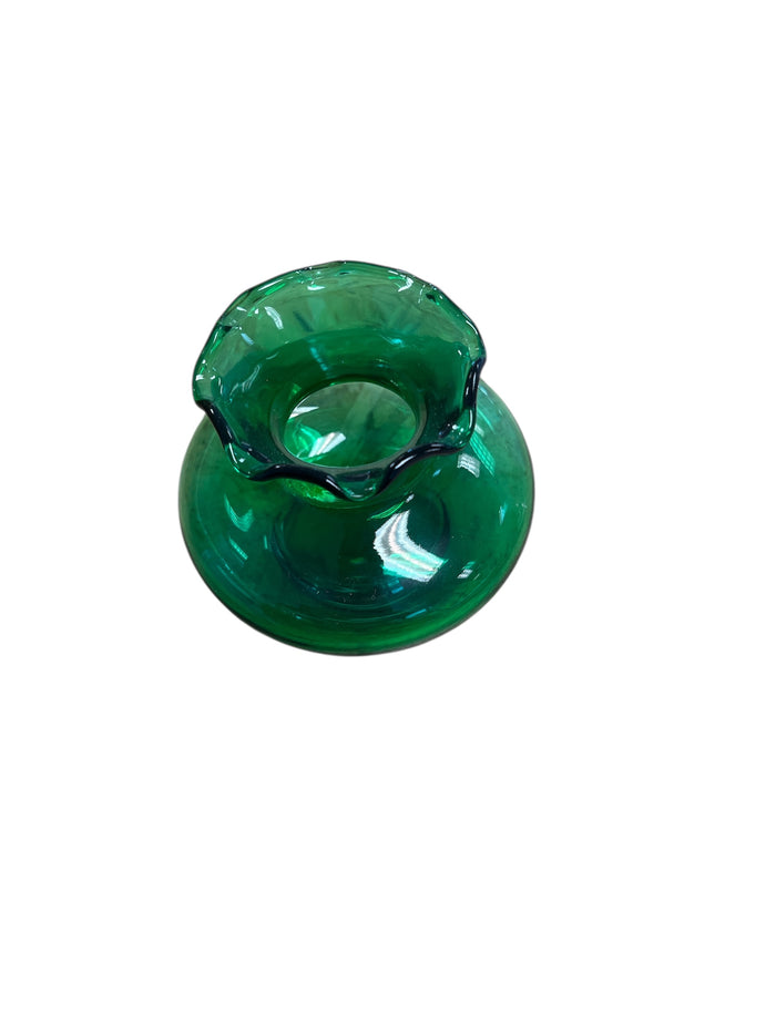 Emerald Green Glass Bud Vase