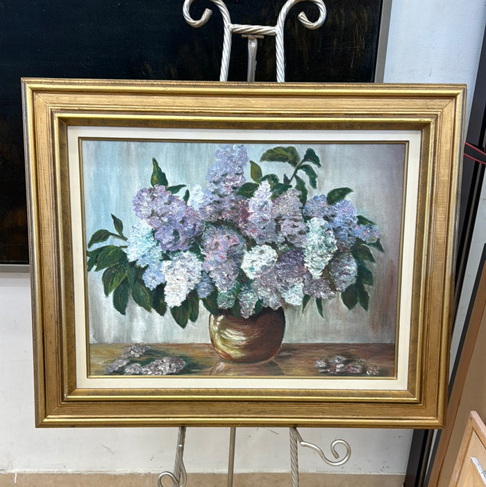 Vase with Lilacs - Framed Art