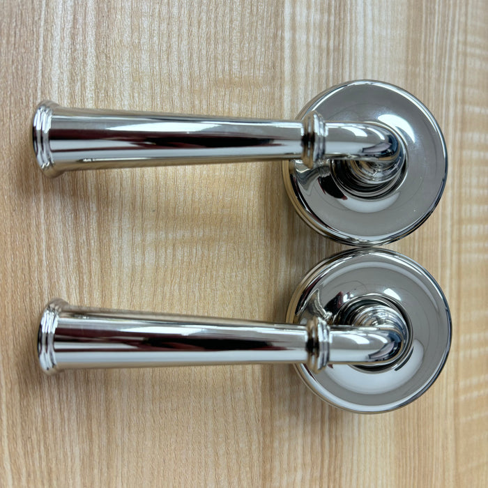 Chrome Door Lever & Rose Set, 1041-2NEBETRUS14