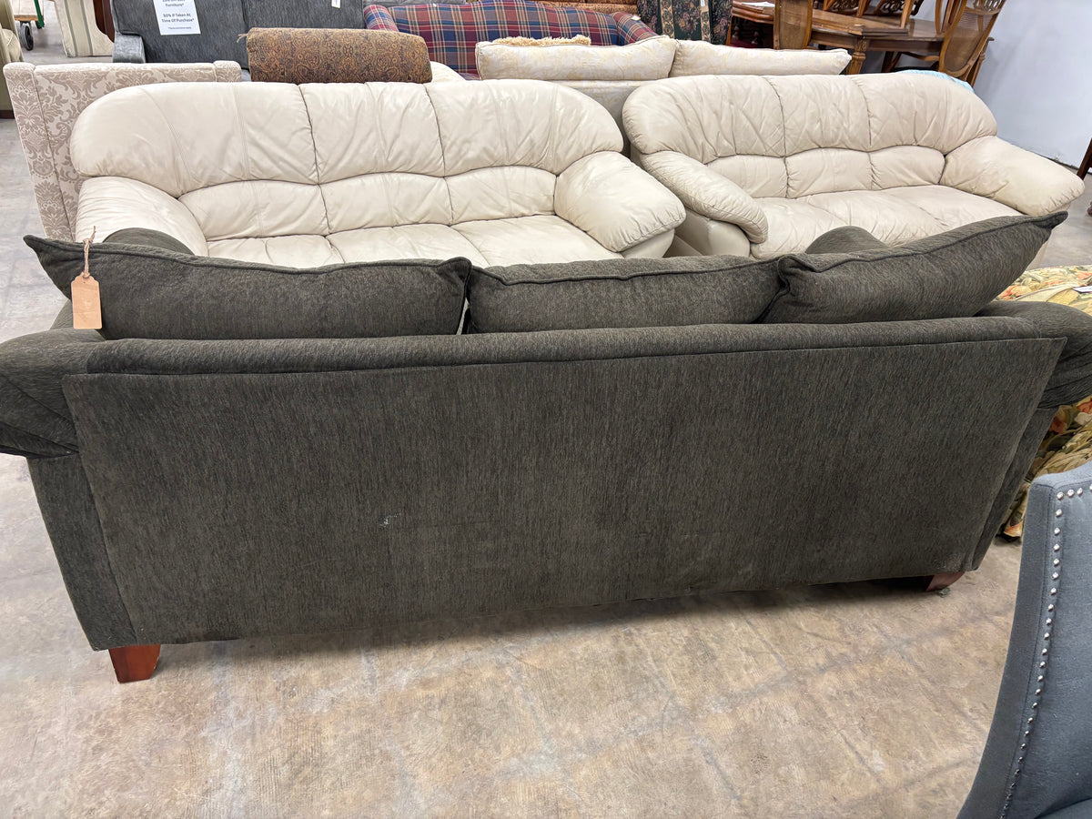 Olive Green 3-Seater Sofa