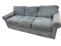 Blue 3-Seater Fabric Sofa