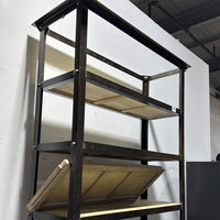 Heavy Metal and Wood Shelf