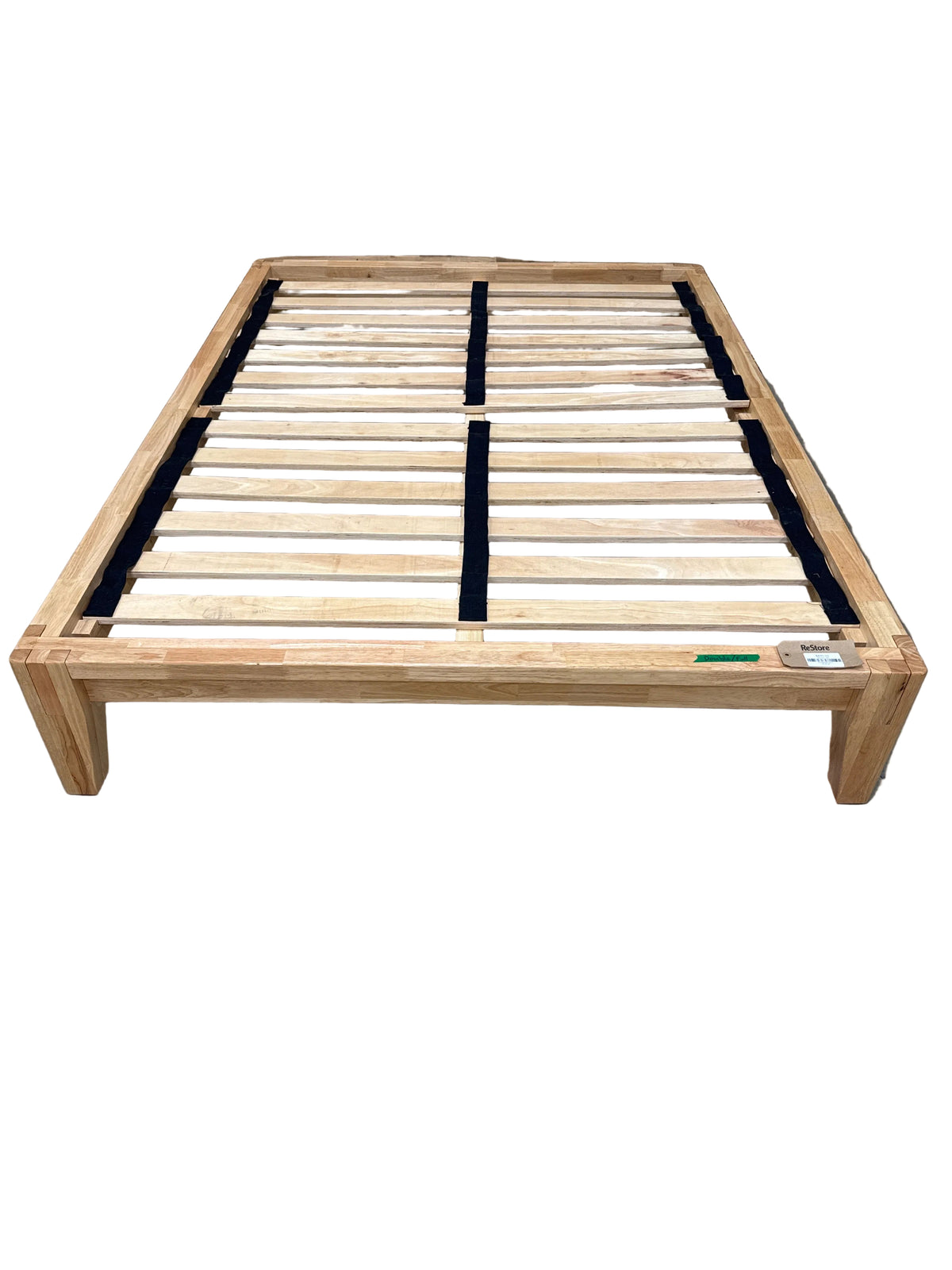 Silk And Snow Wooden Double/Full Bed